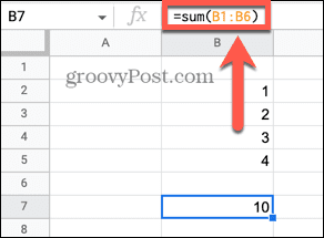 Google Sheets kein Zirkelverweis