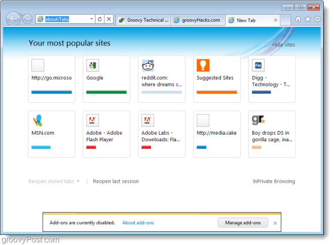 Internet Explorer 9 Beta-Screenshot-Tour
