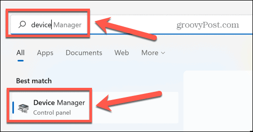 windows geräte manager suchen