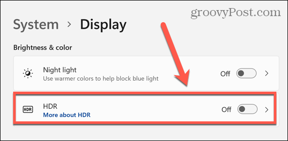 Windows 11 HDR umschalten