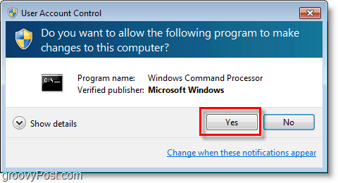 Windows 7 Screenshot -go durch cmd admin uac