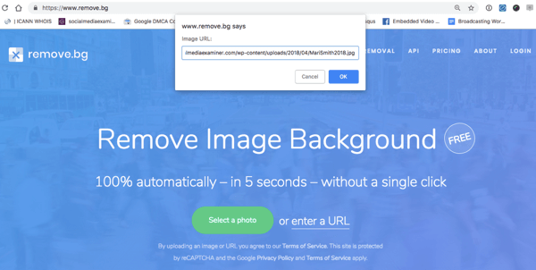 remove.bg verwendet AI, um Hintergründe automatisch aus Bildern zu entfernen.
