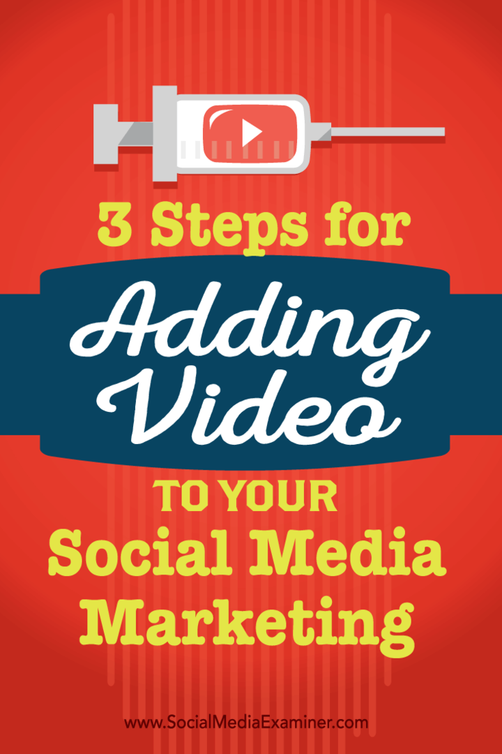3 Schritte zum Hinzufügen von Videos zu Ihrem Social Media Marketing: Social Media Examiner