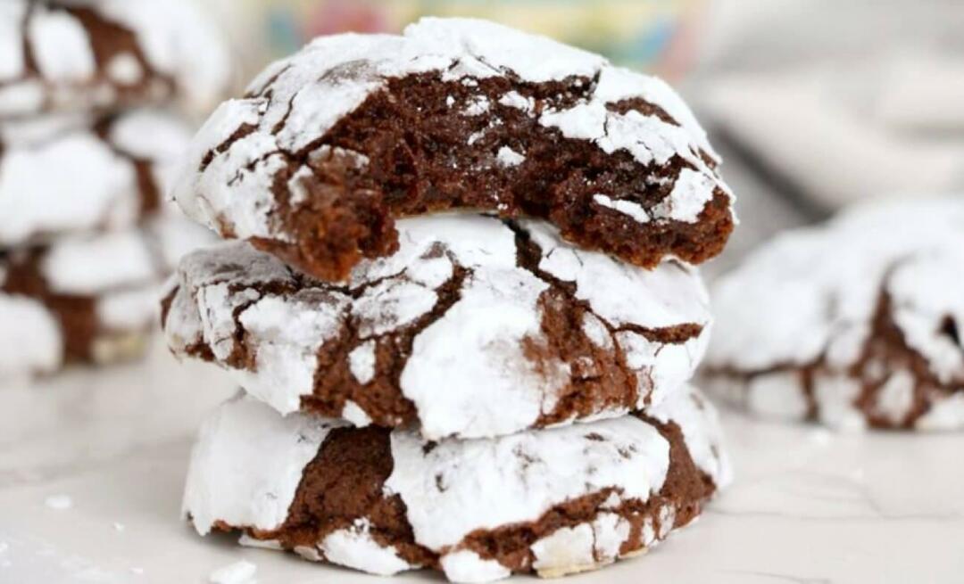 Wie macht man Brownie-Crack-Kekse, die auf der Zunge zergehen? Dieser gesprungene Keks ist so verdächtig!