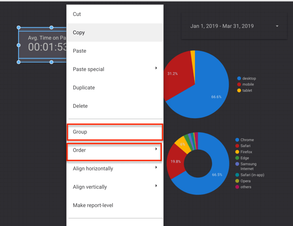 Verwenden Sie Google Data Studio, Schritt 19.