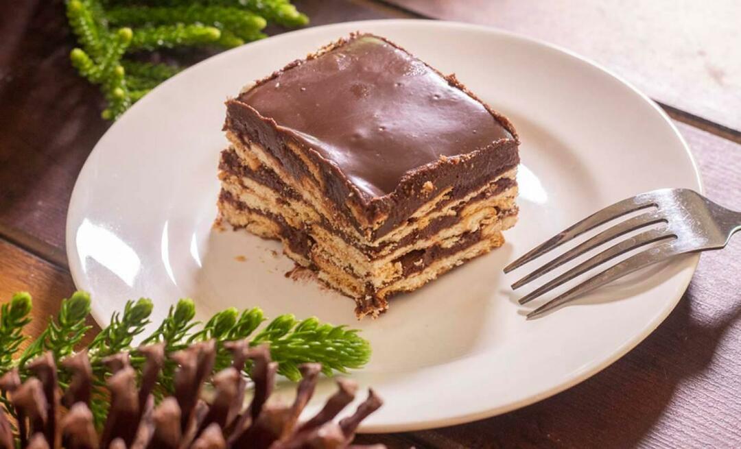 Wie macht man einen praktischen Petibor-Kekskuchen? Rezept für Pudding-Petibor-Kuchen