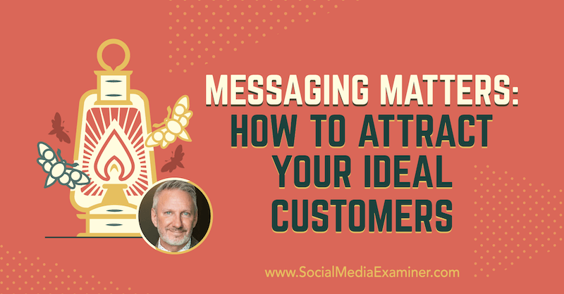 Messaging Matters: So gewinnen Sie Ihre idealen Kunden mit Erkenntnissen von Jeffrey Shaw im Social Media Marketing Podcast.