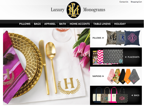 Luxus-Monogramme Website
