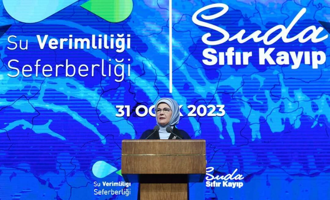 Emine Erdoğan war beim Einführungstreffen „Kampagne Wassereffizienz“ dabei!