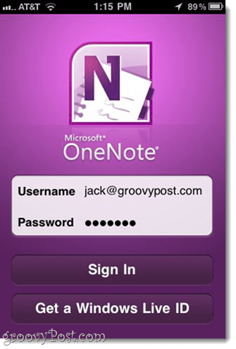OneNote für iPhone (kostenlos von Microsoft)