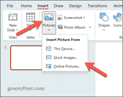 Fügen Sie ein Bild in PowerPoint ein