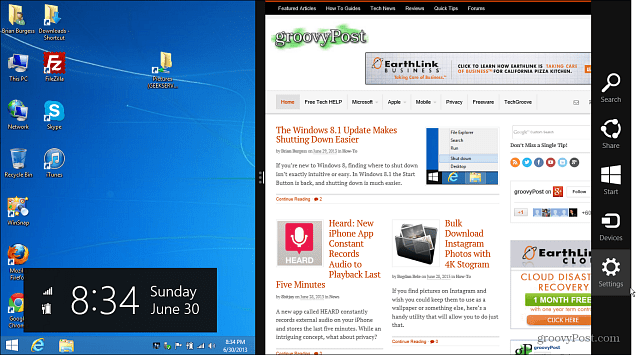 Windows 8.1 moderner UI-Desktop