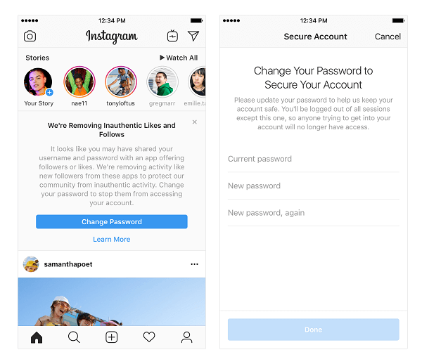 Instagram kündigte an, dass es damit beginnen wird, unechte Likes, Follow-ups und Kommentare von Konten zu entfernen, die Apps und Bots von Drittanbietern verwenden, um deren Popularität zu steigern.