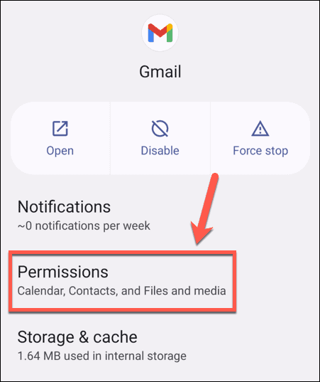 Android Gmail-Berechtigungen