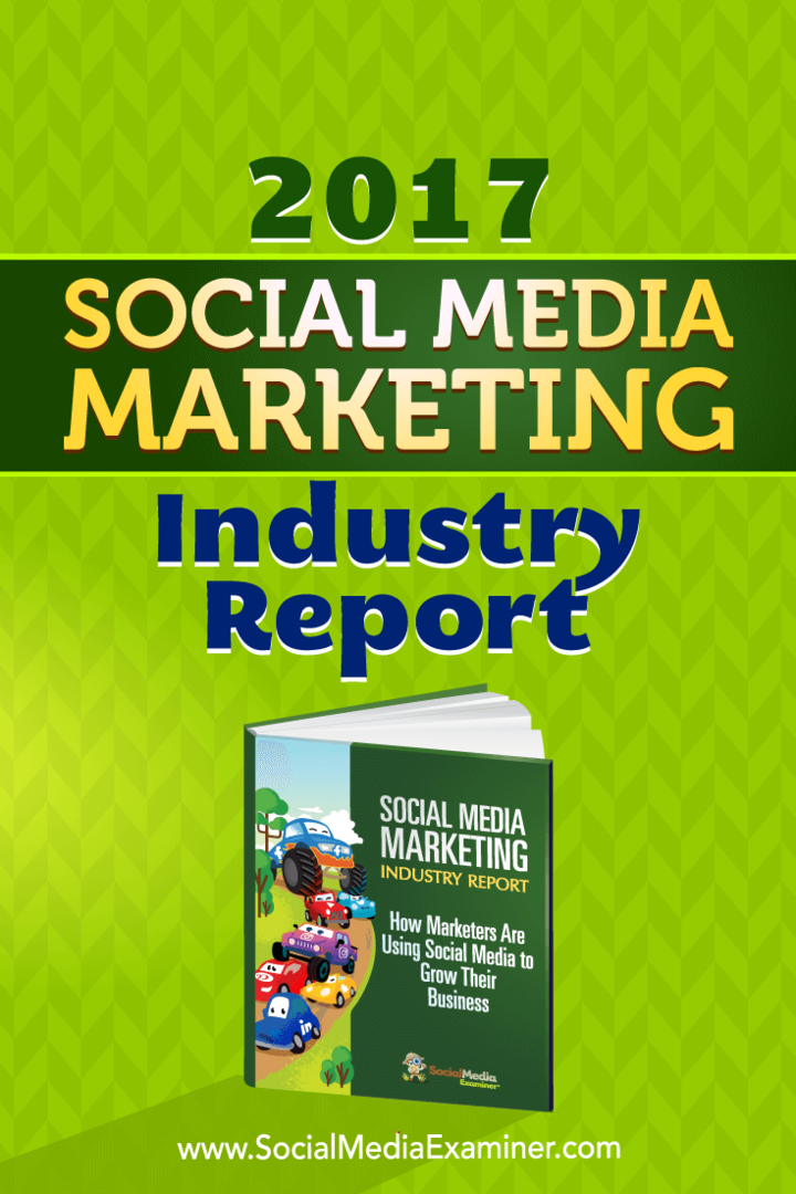 Bericht der Social Media Marketing-Branche 2017 von Mike Stelzner über den Social Media Examiner.
