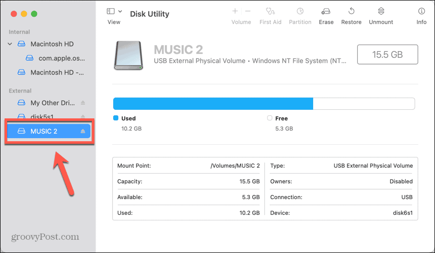 Mac-USB-Laufwerk