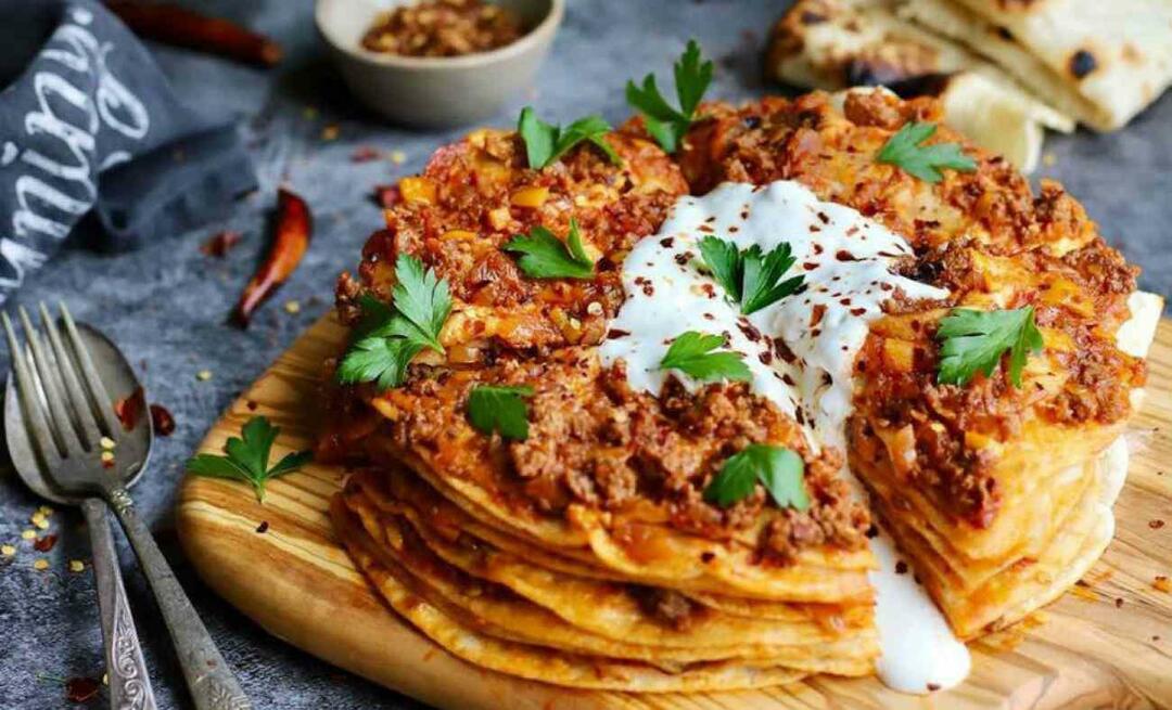 Kayseri-Schmierrezept aus fertigem Lavash! Wie macht man die einfachste Kayseri-Schmierung aus Lavash?