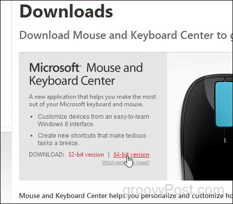 Download Microsoft Maus und Tastatur Center