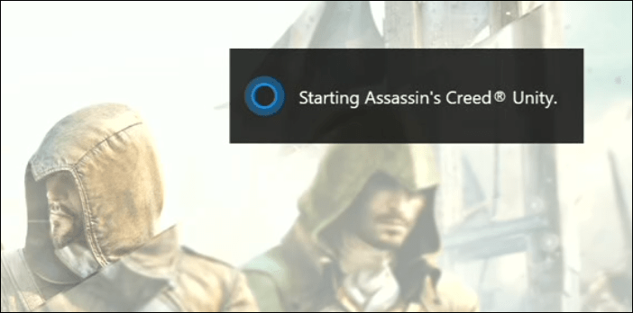 Cortana startet das Spiel Xbox
