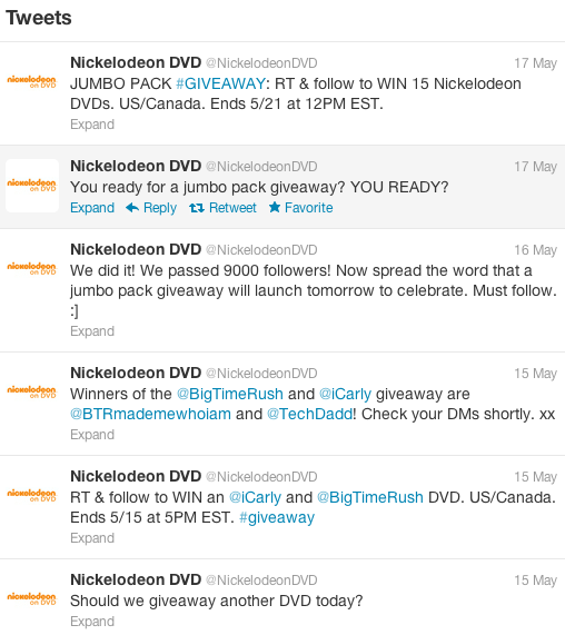 Nickelodeon Werbegeschenk