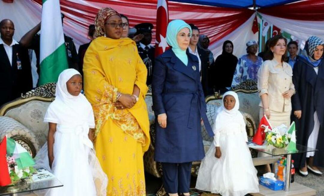 Vielen Dank von Emine Erdoğan für die Unterstützung von Buhari!