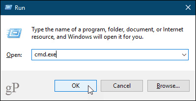 Öffnen Sie das Eingabeaufforderungsfenster in Windows 10