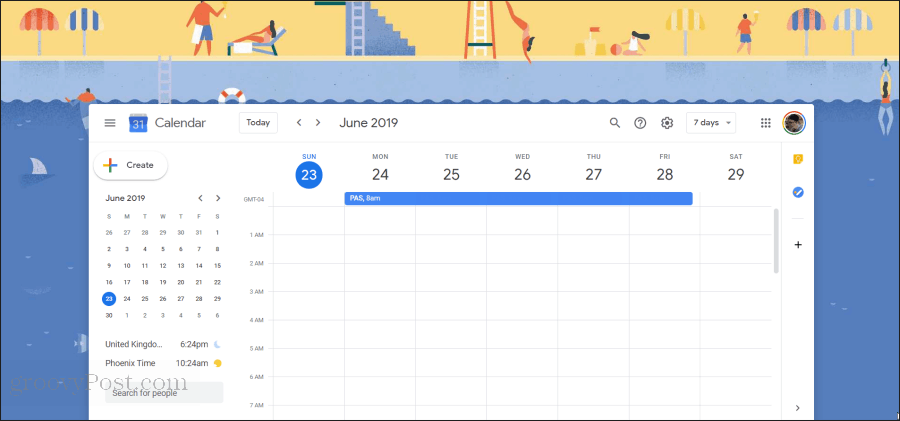 Google Kalender Illustration