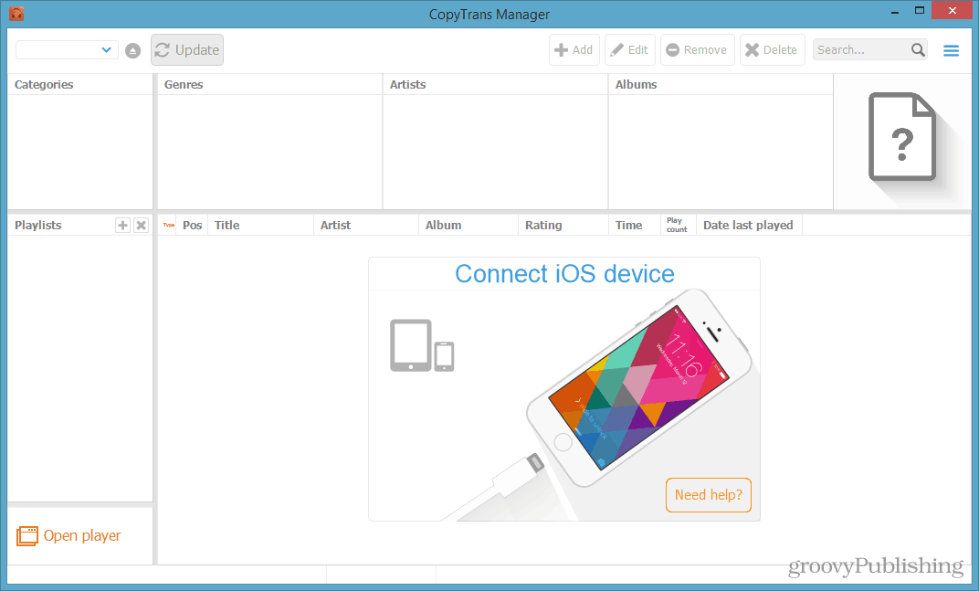 iOS-Gerät verbinden Synchronisierungsmusik 