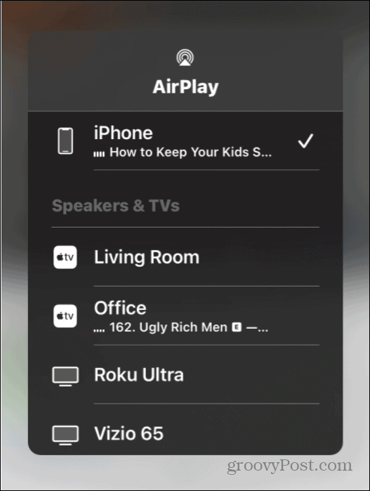 Airplay-iphone