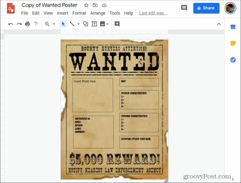 Google Zeichnungen Poster