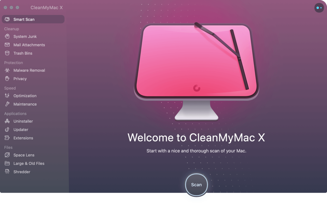 CleanMyMac X vorne