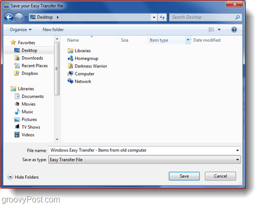 Windows 7 Easy Transfer Tool - Kurzanleitung