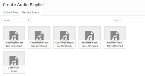 Erstellen Sie eine Audio-Wiedergabeliste in WordPress