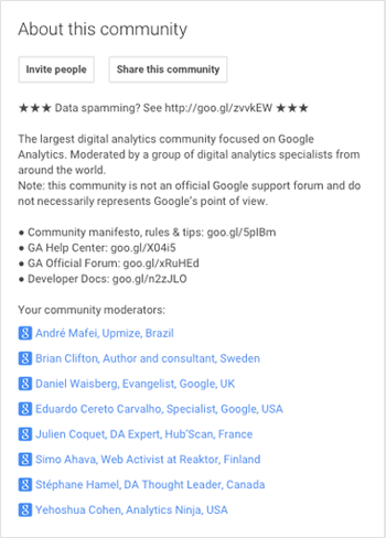 Google + Community-Regeln