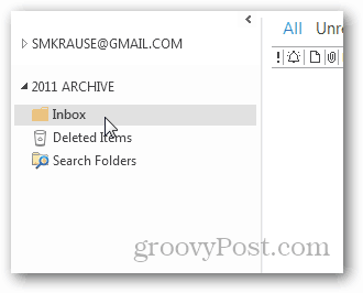So erstellen Sie eine PST-Datei für Outlook 2013 - neuer Ordner-Posteingang