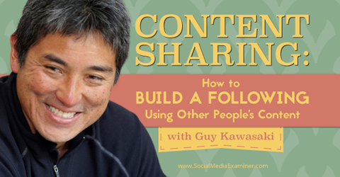 guy kawasaki teilt mit, wie man Social Media-Follower aufbaut