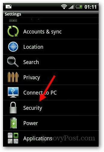 Sicherheitsschloss Android 2