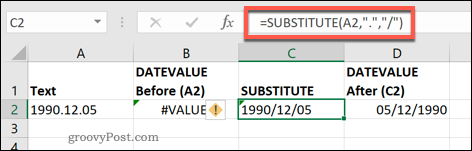 Die SUBSTITUTE-Funktion in Excel