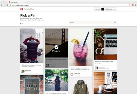 Mit Pinterest können Sie das Bild und die Keywords für Ihre Promoted Pins-Kampagnen auswählen. 