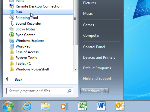 Windows 7 Startmenü