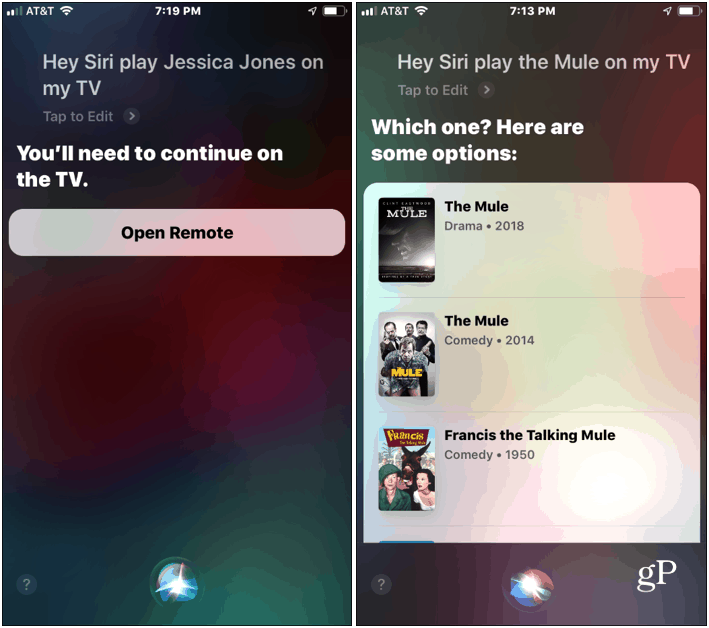 Siri mit Apple TV