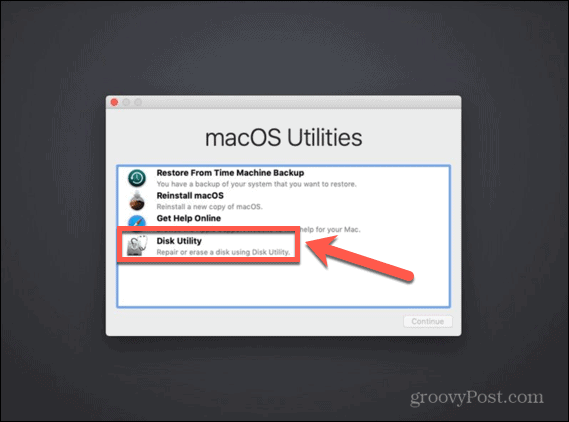 Macos Utilities Festplattendienstprogramm