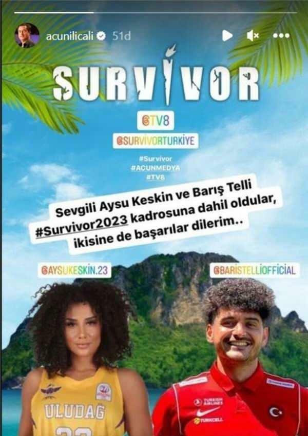 Überlebender Barış Telli, Aysu Keskin