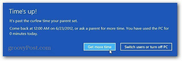 Einrichten der Kindersicherung für Windows 8