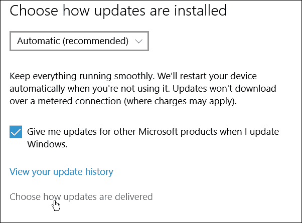 Verhindern Sie, dass Windows 10 Ihre Windows-Updates für andere PCs freigibt