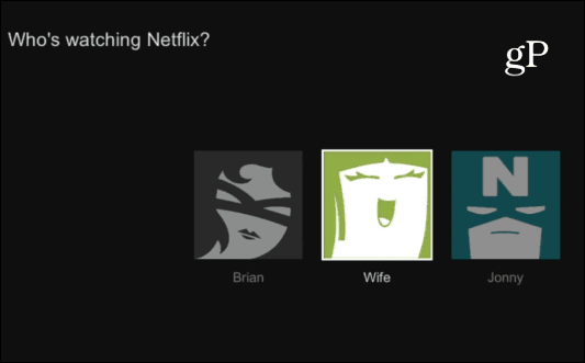 Netflix-Benutzerprofile