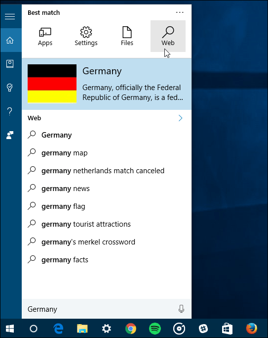 Suchfilter Windows 10