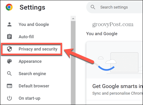 Chrome Datenschutz und Sicherheit