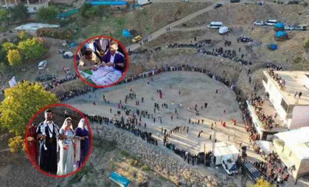 Historischer Moment in Şırnak! Bei der Hochzeit von 5.000 Menschen wurden Kilo Gold getragen