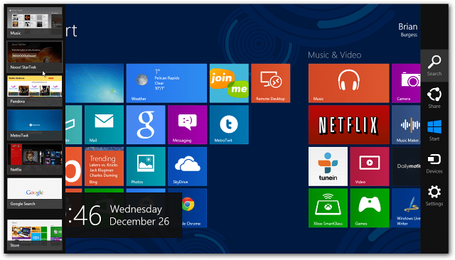 Deaktivieren Sie Windows 8 Hot Corners für die Anzeige von Charms Bar und Switcher